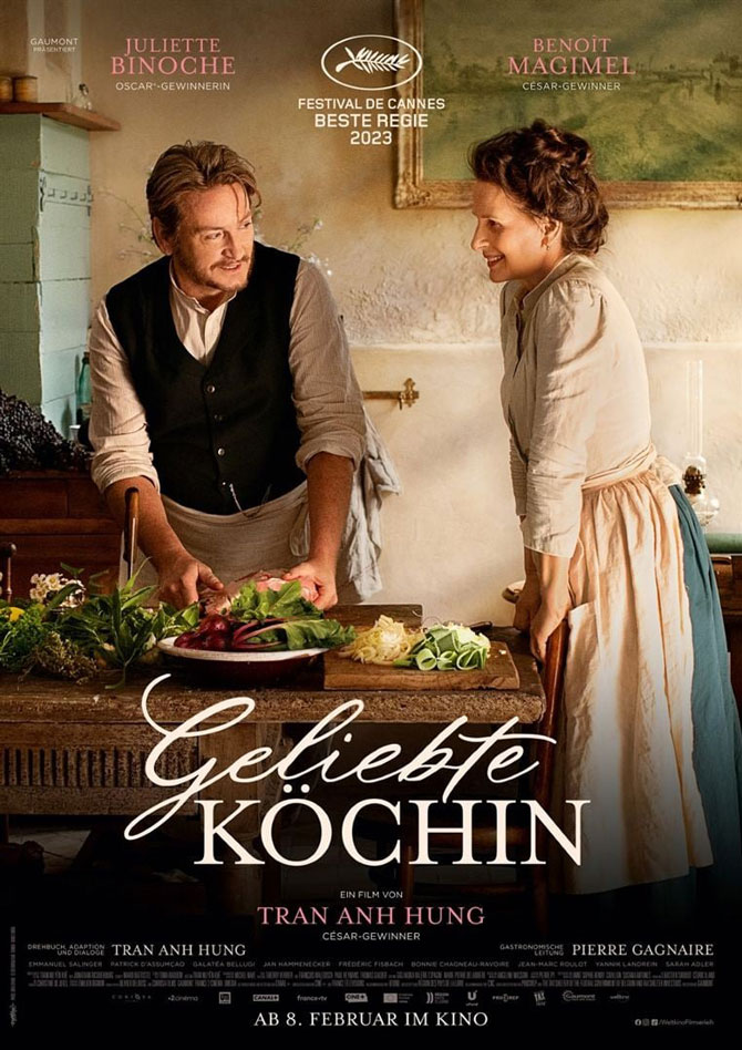 Geliebte Köchin Film Juliette Binoche Kino Poster